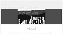 Desktop Screenshot of friendsofblairmountain.org