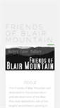 Mobile Screenshot of friendsofblairmountain.org